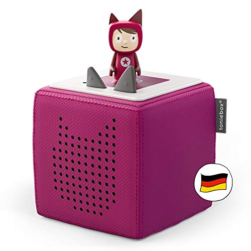 tonies Toniebox Starter Set – Kreativ Figur, Audioplayer für Kinder, Kabellose Musikbox, 7 Std. Akku, Beere