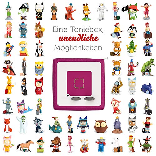 tonies Toniebox Starter Set – Kreativ Figur, Audioplayer für Kinder, Kabellose Musikbox, 7 Std. Akku, Beere