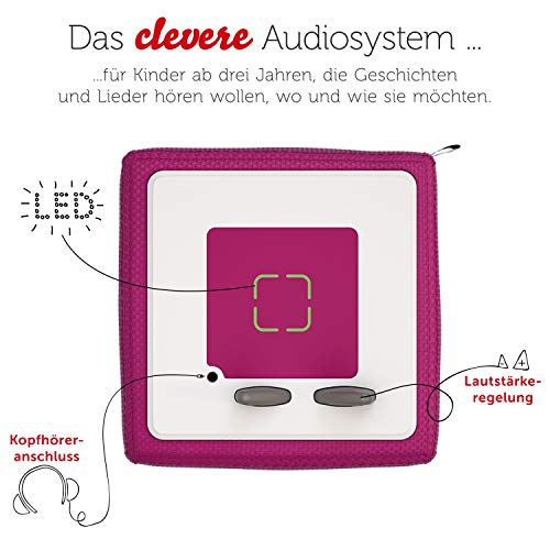 tonies Toniebox Starter Set – Kreativ Figur, Audioplayer für Kinder, Kabellose Musikbox, 7 Std. Akku, Beere